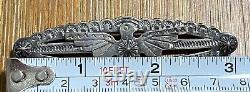 Vintage Navajo Indian Sterling Silver Thunderbird 3 Pin Brooch 11.3 Grams