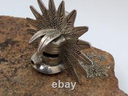 Vintage Navajo Kachina Mask Sterling Silver Brooch Pendant Morning Dancer 11.5g