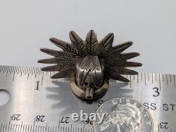 Vintage Navajo Kachina Mask Sterling Silver Brooch Pendant Morning Dancer 11.5g