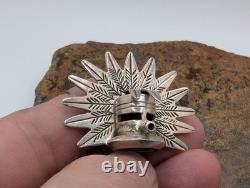 Vintage Navajo Kachina Mask Sterling Silver Brooch Pendant Morning Dancer 11.5g