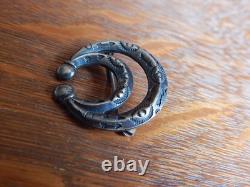 Vintage Navajo Naja Arrow Stamped Sterling Silver Pin Brooch