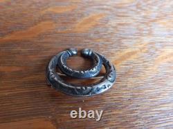 Vintage Navajo Naja Arrow Stamped Sterling Silver Pin Brooch
