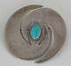 Vintage Navajo, Native American Sterling Silver & Turquoise Unique Pin, Brooch