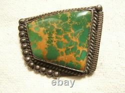 Vintage Navajo Pin Rare Spotted Turquoise Excellent Color