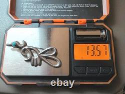 Vintage Navajo Sandcast Sterling Silver Turquoise Roadrunner Bird Brooch Pin