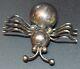 Vintage Navajo Signed Jfc Native American Spider Brooch Pin Coan Halloween