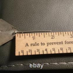 Vintage Navajo Signed R Monte Hand Stamped Sterling Silver & Turquoise Brooch Vintage Navajo Signed R Monte Hand Stamped Sterling Silver & Turquoise Brooch