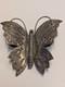 Vintage Navajo Silver Butterfly Brooch Hand Stamped Coil Body 2.25