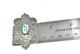 Vintage Navajo Silver Handmade Brooch With Centered Turquoise Nug F Arviso