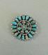 Vintage Navajo Sterling Silver And Turquoise Pin