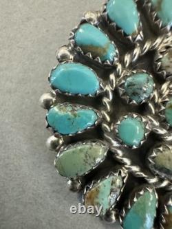 Vintage Navajo Sterling Silver And Turquoise Pin