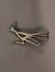 Vintage Navajo Sterling Silver Cast Road Runner Pin