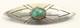 Vintage Navajo Sterling Silver Old Pawn Stamped Turquoise Arrow Brooch Pin