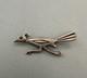 Vintage Navajo Sterling Silver Road Runner Pin
