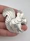 Vintage Navajo Sterling Silver Stamped Squirrel & Acorn Pin Brooch 2.5 20g