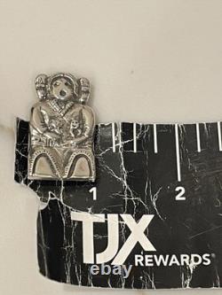 Vintage Navajo Sterling Silver Storyteller Brooch Pin