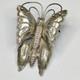 Vintage Navajo Sterling Silver Tooled Butterfly Pin Brooch Southwestern Jewelry