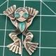 Vintage Navajo Sterling Silver & Turquoise Frog Pin Brooch