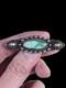 Vintage Navajo Turquoise Sterling Silver Brooch Pin