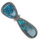 Vintage Navajo Sterling Silver High Grade Spiderweb Turquoise Pin/brooch