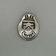 Vintage Old Hopi Sterling Silver Kachina Face Pin
