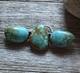 Vintage Old Pawn Native American Sterling Silver Turquoise Pin Pendant Signed P