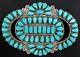 Vintage Old Pawn Silver And Turquoise Pin/pendant Huge Native American Tb386