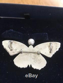 Vintage Ray Tracey Navajo Pin Pendent Butterfly Or Moth