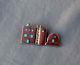 Vintage Signed Silver Pipestone Turquoise Inlay Pueblo Oven House Pin Pendant