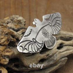 Vintage Southwestern Sterling Silver Eagle Pin