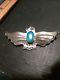 Vintage Sterling Navajo Pendant Fred Harvey Thunderbird Doomed Wings, Ultra Fine