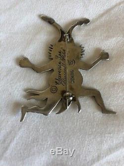 Vintage Sterling Silver Clarence Lee Russell Lee Fat Man Pin