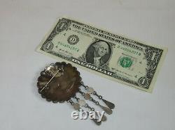 Vintage Sterling Silver J. D. Massie Zuni Sun Face Brooch Pin Jewelry (id450)