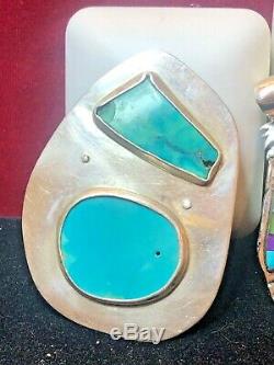 Vintage Sterling Silver Native American Lot Pendant Opal Turquoise Pins Rings