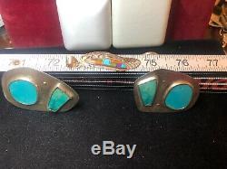 Vintage Sterling Silver Native American Lot Pendant Opal Turquoise Pins Rings