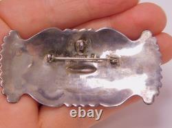 Vintage Sterling Silver Native American Pin Pendant Signed RP Robert Platero