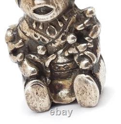 Vintage Sterling Silver Native American Pueblo Storyteller Woman Pendant Brooch