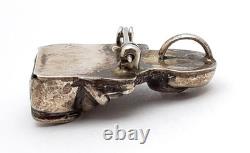 Vintage Sterling Silver Native American Pueblo Storyteller Woman Pendant Brooch