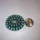 Vintage Sterling Silver Navajo Turquoise Cluster Brooch Pin Pendant