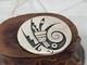 Vintage Taxco Symbolic Overlay Brooch Sterling Silver Medicine Man Silversmith