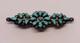 Vintage Zuni Sterling & Turquoise Pin Brooch Needlepoint Signed