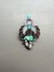 Vintage Zuni L Harker Sterl Silver Channel Inlay Eagle Dancer Pin Pendant 1&frac12;