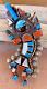 Vintage Zuni Rainbow Man Pendant Brooch Pin