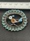 Vintage Zuni Sterling Silver Road Runner Brooch Native Jewelry