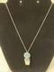 Vintage Zuni Sterling Turquoise Flower Pot Pendant/pin Necklace 18 Signed