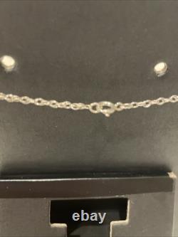Vintage Zuni Sterling Turquoise Flower Pot Pendant/Pin Necklace 18 Signed