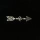Vintage Native American Whirling Log On Arrow C Clasp Pin