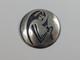 Vtg George Phillips Hopi Sterling Silver Overlay Kokopelli Pin Pendant Brooch