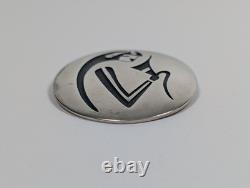 Vtg George Phillips Hopi Sterling Silver Overlay Kokopelli Pin Pendant Brooch Vtg George Phillips Hopi Sterling Silver Overlay Kokopelli Pin Pendant Brooch