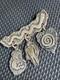 Vtg Native American Heavy Signed Sterling Silver Petroglyph Pin/brooch